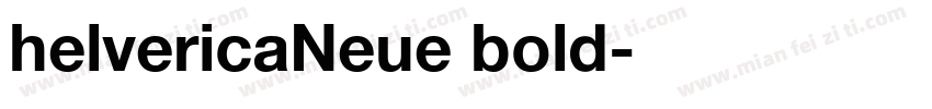 helvericaNeue bold字体转换